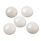 Natural White Jade Cabochons, Flat Round, 20~21.5x6~8mm