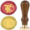 DIY Wood Wax Seal Stamp, Animal Pattern, 83x22mm, Head: 7.5mm, Stamps: 25x14.5mm