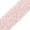 Electroplate Glass Beads Strands, AB Color Plated, Faceted, Rondelle, Pink, 2.9~3.3x2mm, Hole: 0.8mm, about 148~150pcs/strand, 15.55~15.75 inch(39.5~40cm)