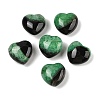 Natural Agate(Dyed & Heated) Heart Palm Stone G-Q021-04D-1