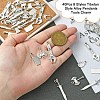 40Pcs 8 Styles Tibetan Style Alloy Pendants TIBEP-YW0001-75-4