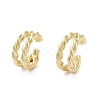 Rack Plating Brass Cuff Ring EJEW-C081-16G-1