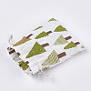 Polycotton(Polyester Cotton) Packing Pouches Drawstring Bags ABAG-T007-02A-3