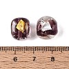 Handmade Gold & Silver Foil Glass Beads FOIL-Q003-01H-4