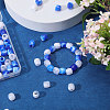 3 Bags 3 Colors Plastic European Beads KY-CA0001-63B-4