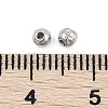 Anti-Tarnish Textured 316 Surgical Stainless Steel Beads STAS-M106-01C-P-2