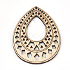 Undyed Wood Big Pendants WOOD-T008-39-2
