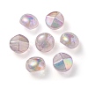 UV Plating Luminous Transparent Acrylic Beads OACR-P010-05C-1