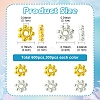 600Pcs 2 Colors CCB Plastic Bead Spacers CCB-YW0001-39A-3