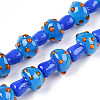 Handmade Lampwork Beads Strands X-LAMP-N024-09B-2
