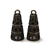 Rack Plating Cone Brass Pendants KK-F873-16AB-1