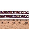 Electroplate Transparent Glass Beads Strands EGLA-N022-09A-B02-4
