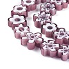 Handmade Millefiori Glass Bead Strands X-LAMP-J035-8mm-10-2