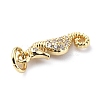 Brass Micro Pave Cubic Zirconia Charms ZIRC-F131-06G-3