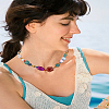 1Pc Ceramic Resin Beaded Necklaces for Women NJEW-LP0003-46-1