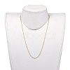 304 Stainless Steel Singapore Chain Necklaces NJEW-JN02662-03-4