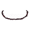 Natural Garnet Chip Beaded Necklace NJEW-JN04616-09-1