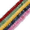 Dyed Natural Malaysia Jade Rondelle Beads Strands G-E316-2x4mm-M-2