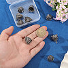 10Pcs Tibetan Style Zinc Alloy Pendant Bails FIND-CA0011-51-3