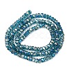 Electroplate Glass Beads Strands GLAA-Q105-03R-2