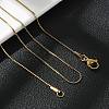 Ion Plating(IP) 304 Stainless Steel Serpentine Chain Necklace for Men Women NJEW-G076-01A-G-3
