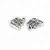 Tibetan Style Alloy Charms TIBEP-N011-016-3