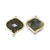 Natural Labradorite Links connectors G-L514-018F-2