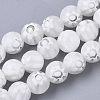 Handmade Millefiori Lampwork Beads Strands X-LAMP-R143-01H-1