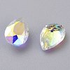 Glass Rhinestone Pendants RGLA-A024-H03-001AB-2