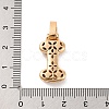 Brass Micro Pave Cubic Zirconia Pendants KK-C076-29I-G01-3