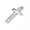 Tibetan Style Alloy Hollow Cross Pendants EAA353Y-2