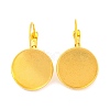 Brass Leverback Earring Findings KK-C1244-16mm-G-RS-3