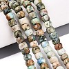Natural Chrysocolla and Lapis Lazuli Beads Strands G-Q616-02A-03-1
