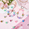50Pcs Transparent Crackle Acrylic Beads OACR-SC0002-50-3