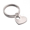 Tarnish Resistant Heart Stainless Steel Keychain X-KEYC-JKC00060-02-1