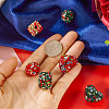6Pcs 6 Styles Polymer Clay Rhinestone Bead Sets CLAY-TA0001-61-5