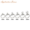 Brass Finger Cup Peg Ring Settings KK-L184-48P-4