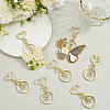 18Pcs Alloy Swivel Keychain Clasps KEYC-SP0001-48B-G-3