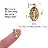 Tibetan Style Virgin Mary Alloy Oval Pendants PALLOY-CJ0001-02-2