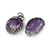Natural Amethyst Pendants G-Z101-02AS-08-2