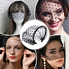 Polyester Mesh Veil Hair Bands OHAR-WH0021-63B-6