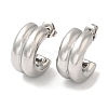 Non-Tarnish 304 Stainless Steel Round Stud Earrings EJEW-Z022-28P-1