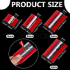 10Pcs 4 Styles Acrylic & Stainless Steel Self Adhesive Hinge FIND-BC0014-38-2