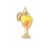 Brass Enamel Pendants KK-A273-11G-02-1