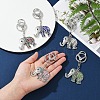 Alloy Rhinestone Keychain KEYC-YW00178-01-5