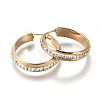 201 Stainless Steel Hoop Earrings EJEW-A055-18G-1