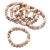 Natural Sunstone Stretch Bracelets BJEW-E373-8mm-12-1