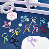 20Pcs Spray Painted Eco-Friendly Alloy Swivel Snap Hook Clasps FIND-SC0017-11-3