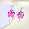Alloy Polymer Clay Dangle Earrings FS-WG86A62-12-1