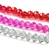 Transparent Painted Glass Beads Strands DGLA-A034-T3mm-A24-4